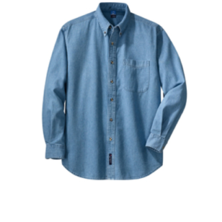 Port & Company Long Sleeve Value Men's Denim Shirt Item #SP10